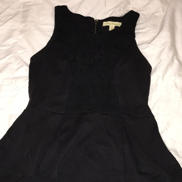 Urban Outfitters black peplum top - Picture 3 of 3